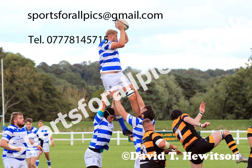 Tynedale v Sheffield Tigers, Sat., Sept. 17th, 2022. Photo: David T. Hewitson/Sports for All Pics